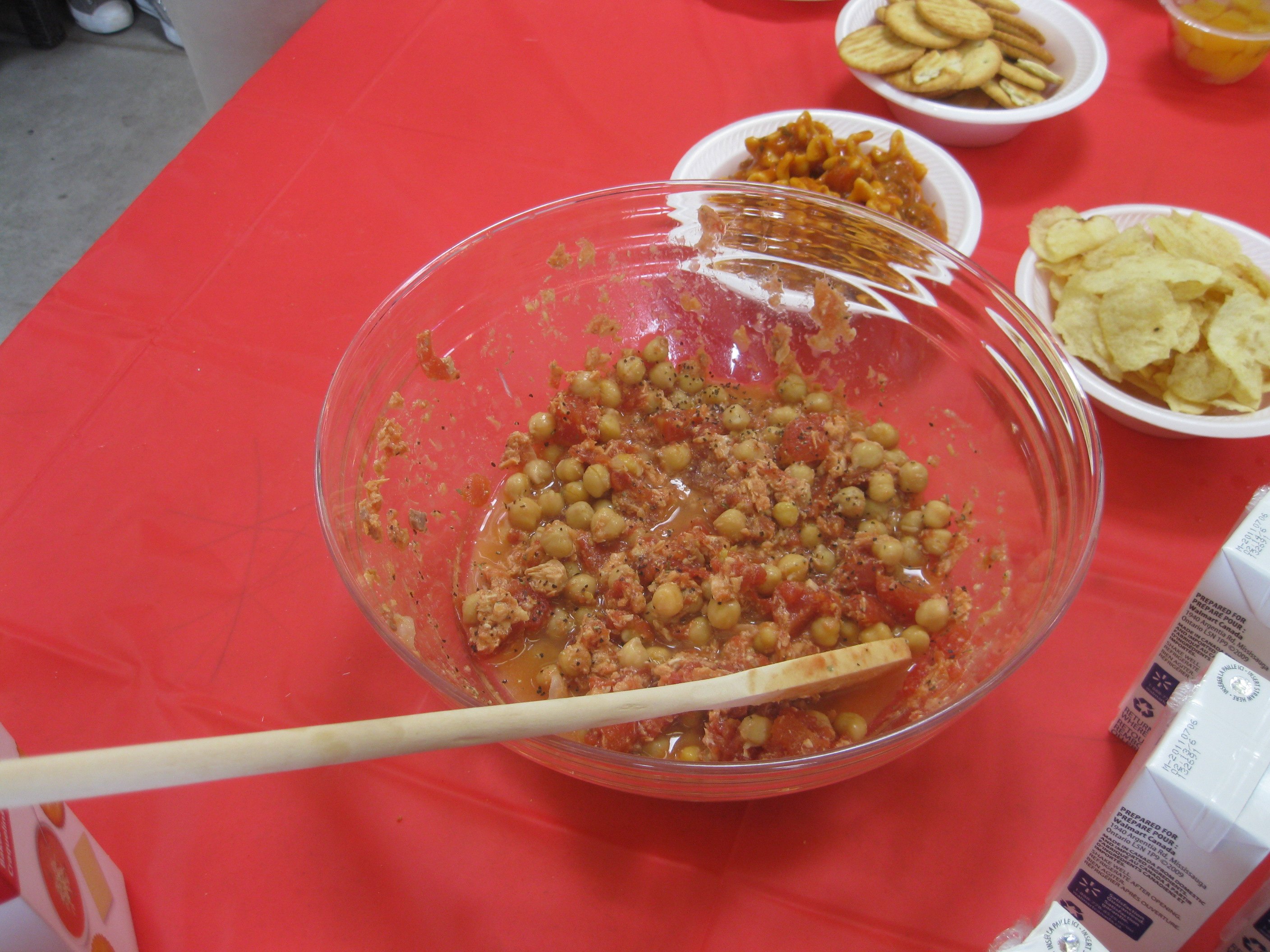 Golden Spoon winner made of tuna, chickpeas, salsa and spices