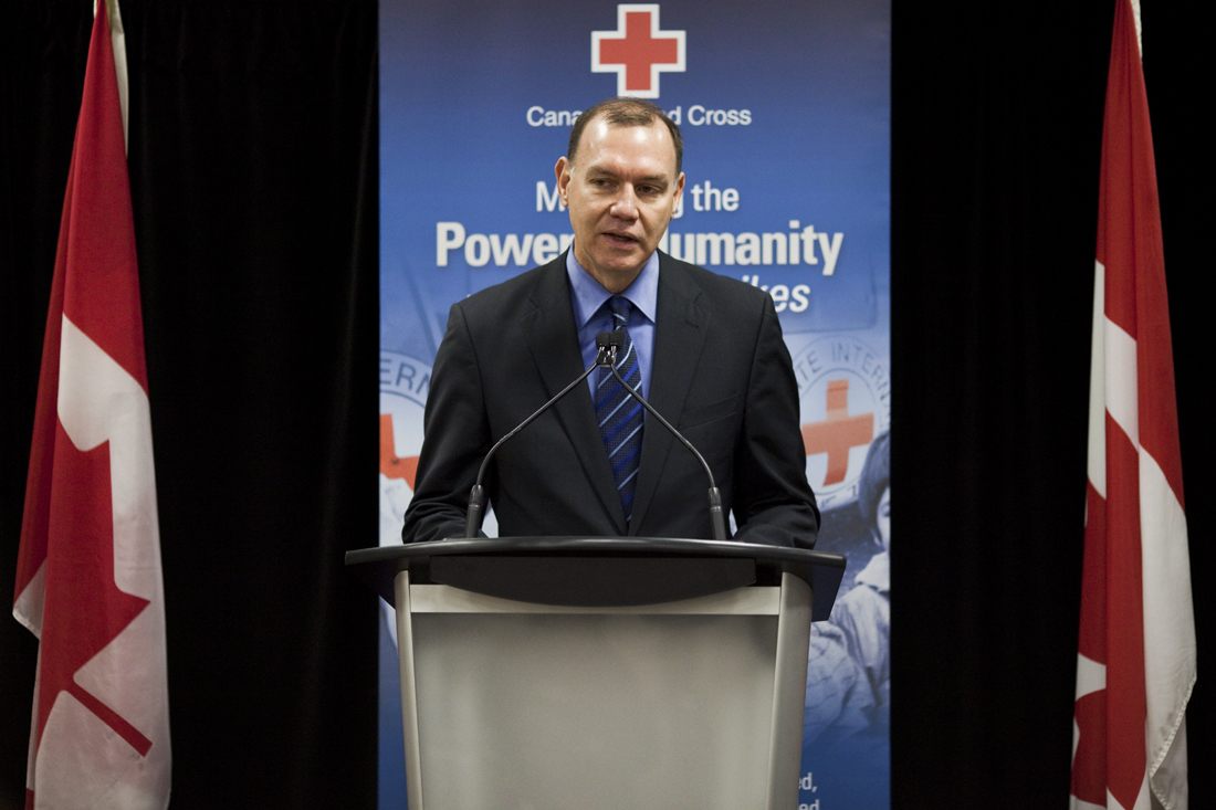 Conrad Sauvé, secretary general of the Canadian Red Cross, says: 