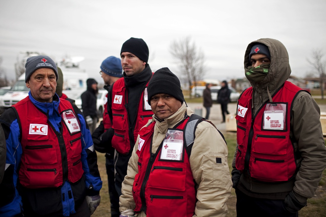 Red Cross delegates, including doctors, nurses, technical and logistical experts, trained for a week so that they can be prepared for deployment with the field hospital, as early as Dec. 1, 2010. / Photo credit: Johan Hallberg-Campbell