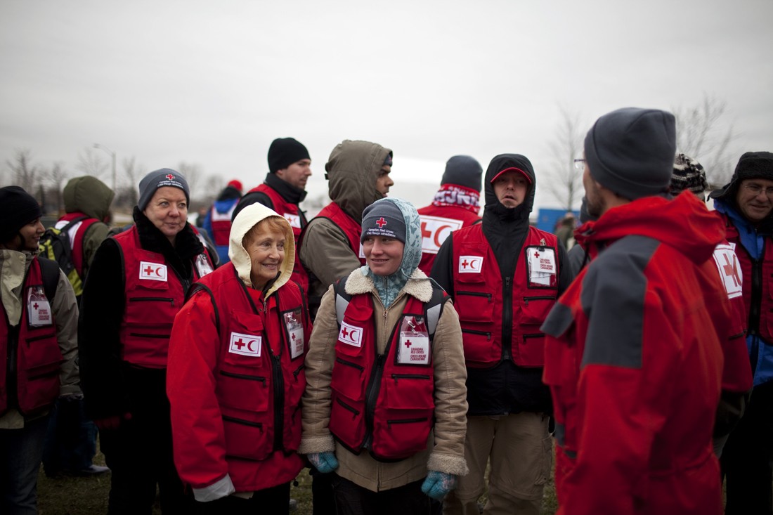 Red Cross delegates, including doctors, nurses, technical and logistical experts, trained for a week so that they can be prepared for deployment with the field hospital, as early as Dec. 1, 2010. / Photo credit: Johan Hallberg-Campbell