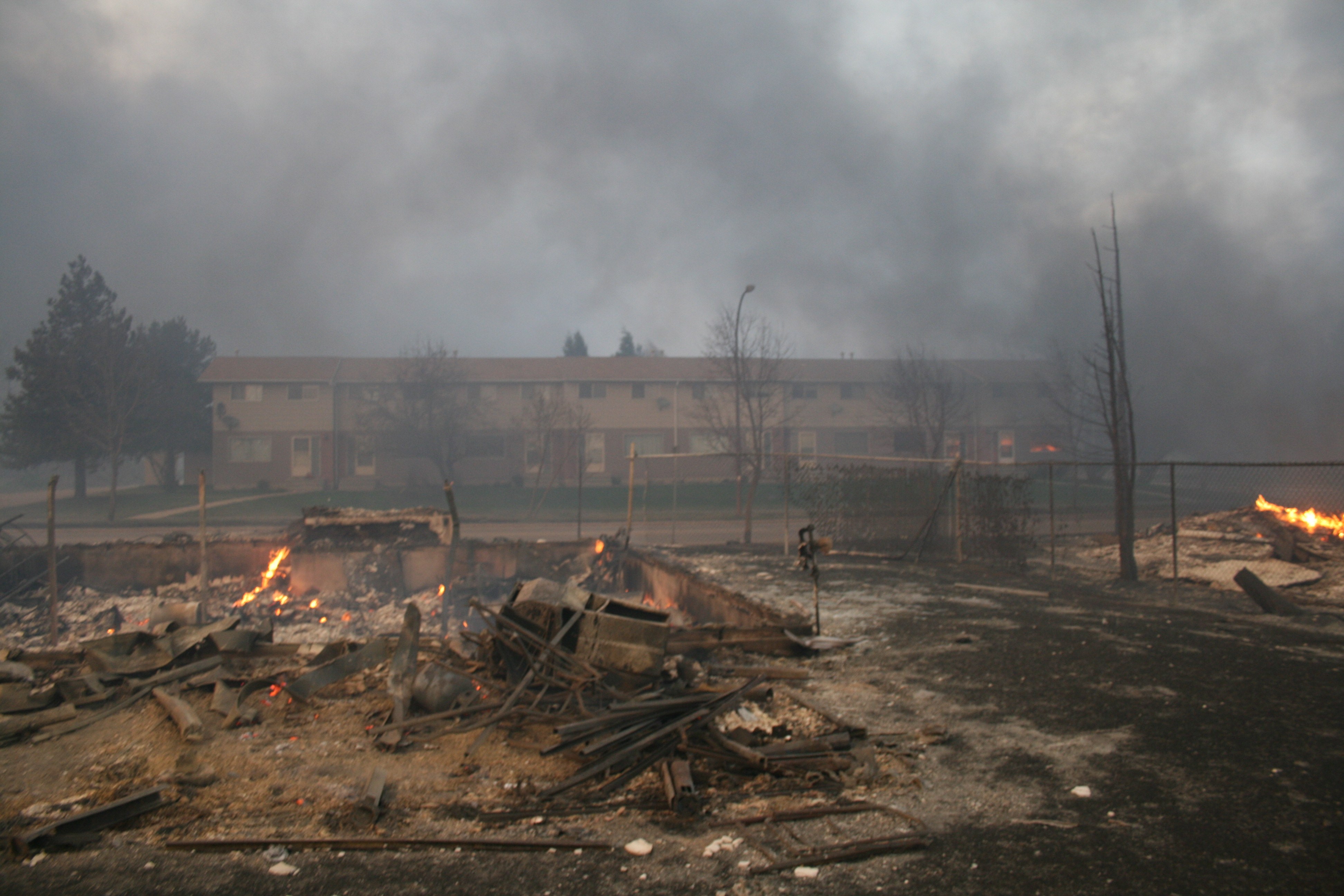 Destruction in Slave Lake area from wildfires
