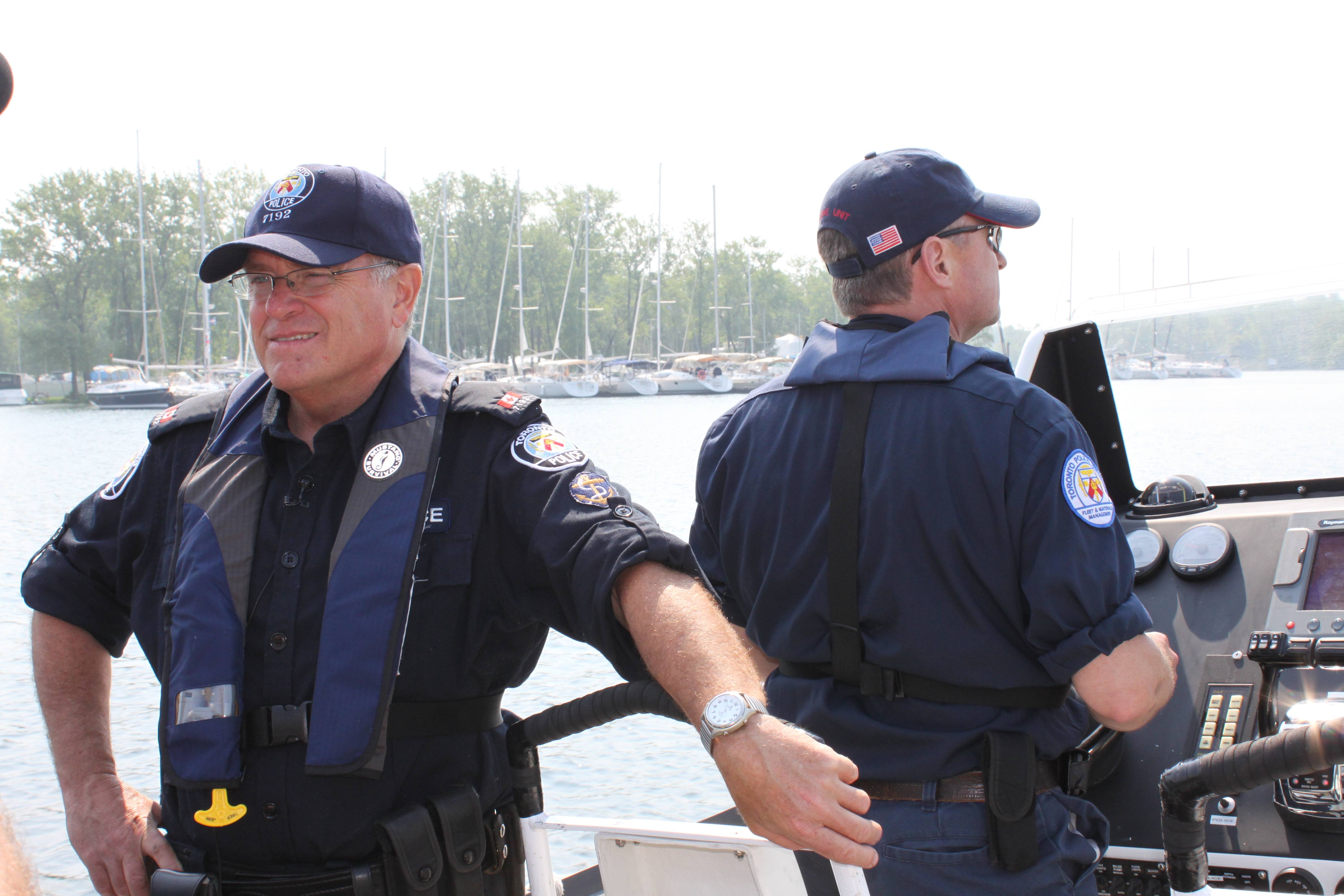 Toronto Police Marine Unit. PC Gary Gibson has been working with the unit for 15 years,
