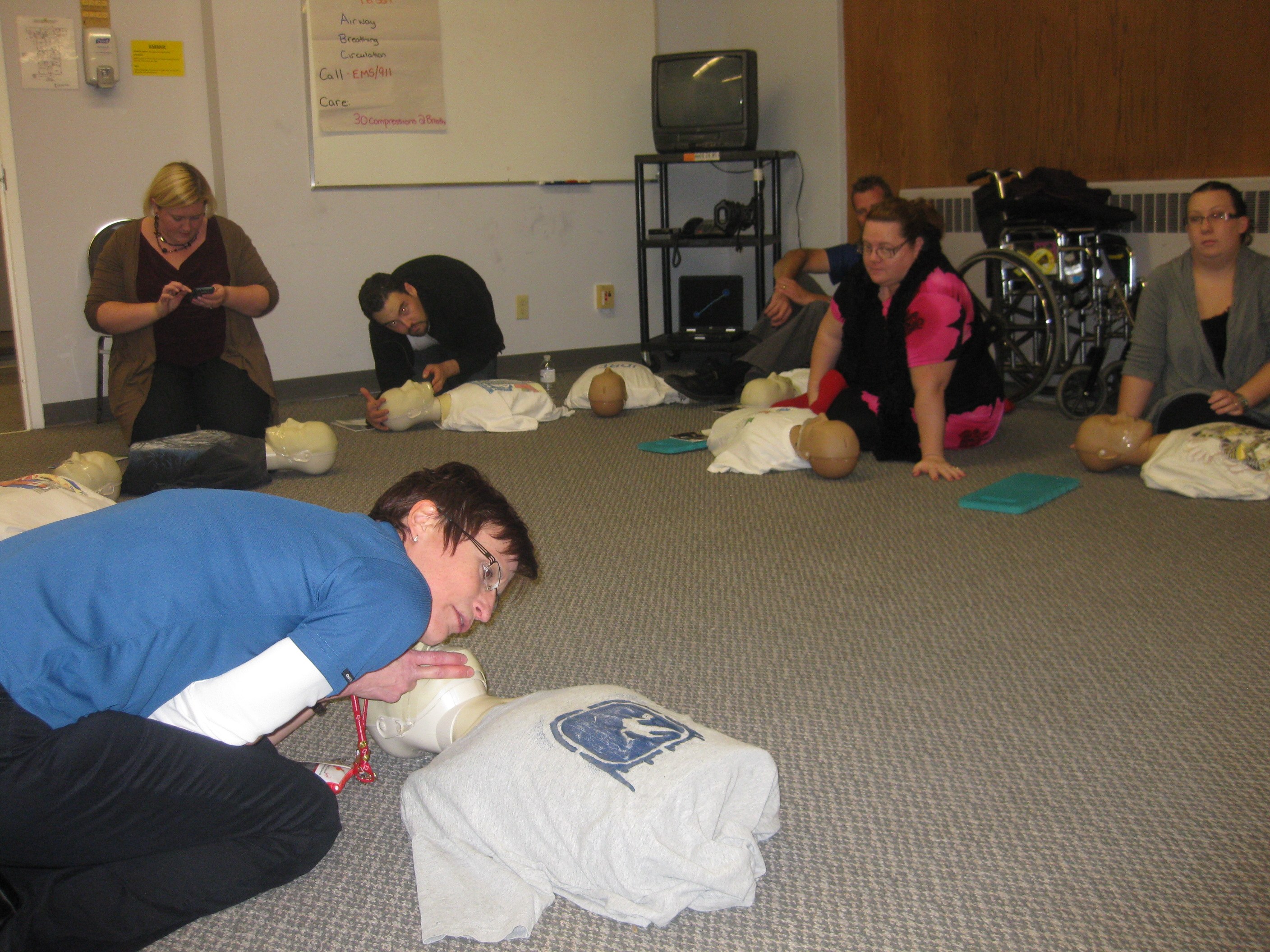 Learning CPR in London, Ontario
