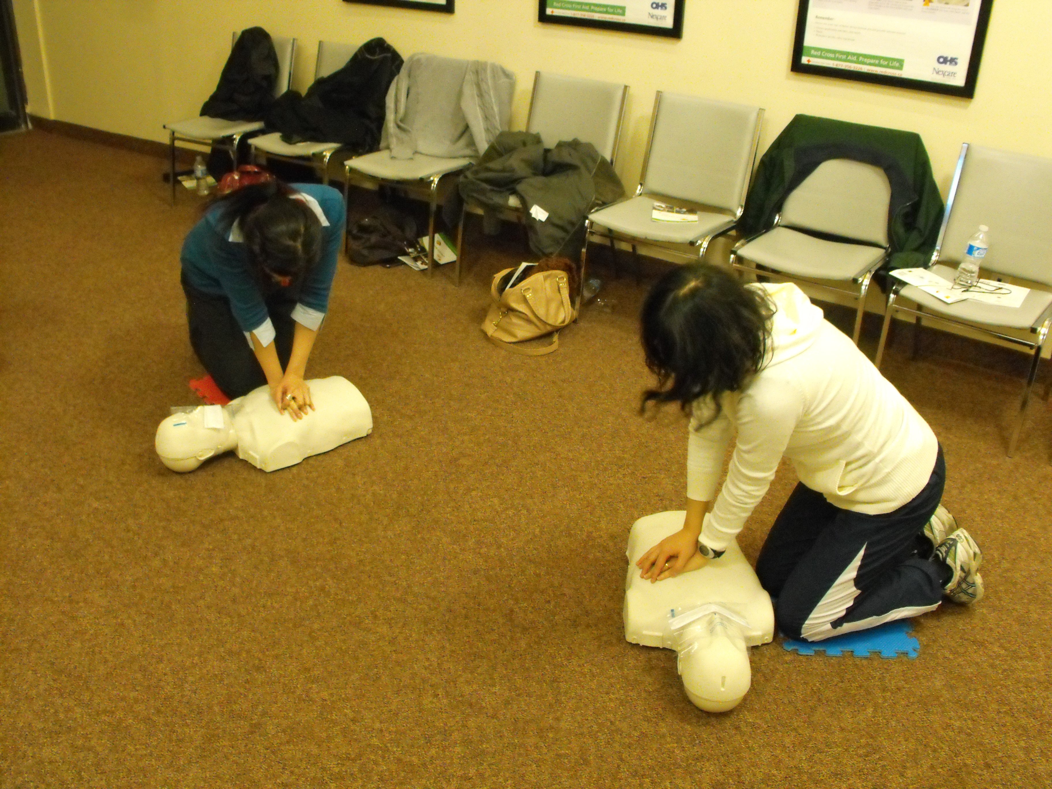 Learning CPR in Richmond Hill, Ontario