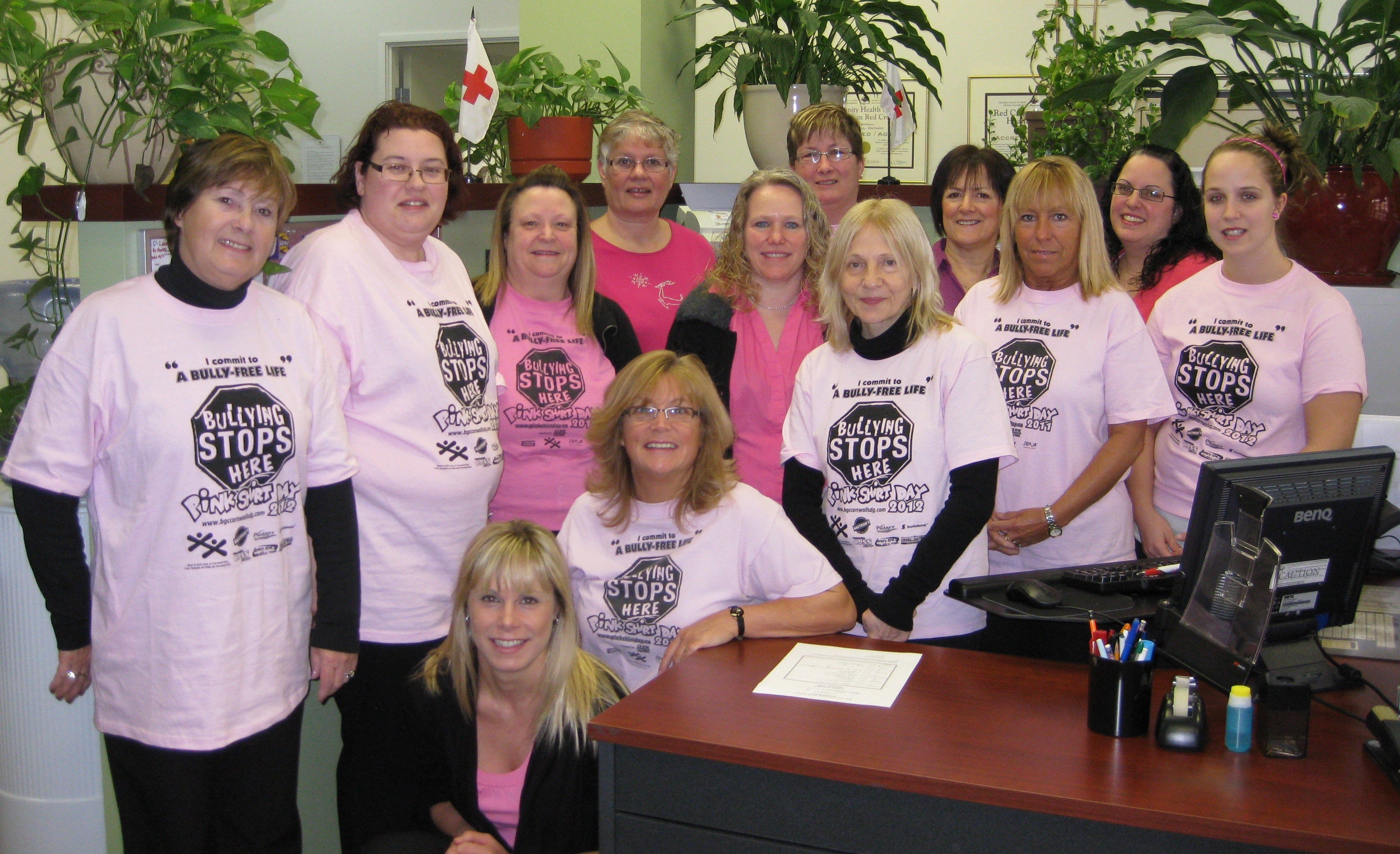 Pink Shirt Day in Cornwall, Ontario with the Boys and Girls Club