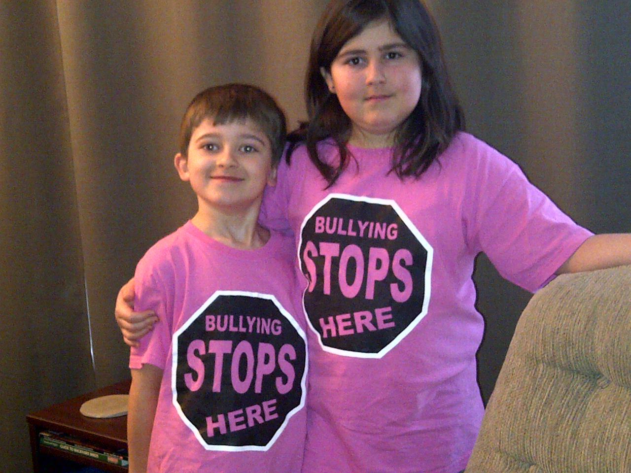 Young Red Crossers in Sault-Ste-Marie proudly wear pink