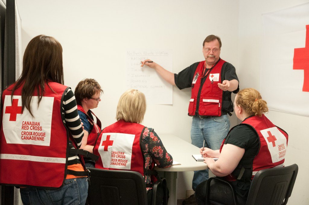 Volunteers prepare for next steps in recovery operation.