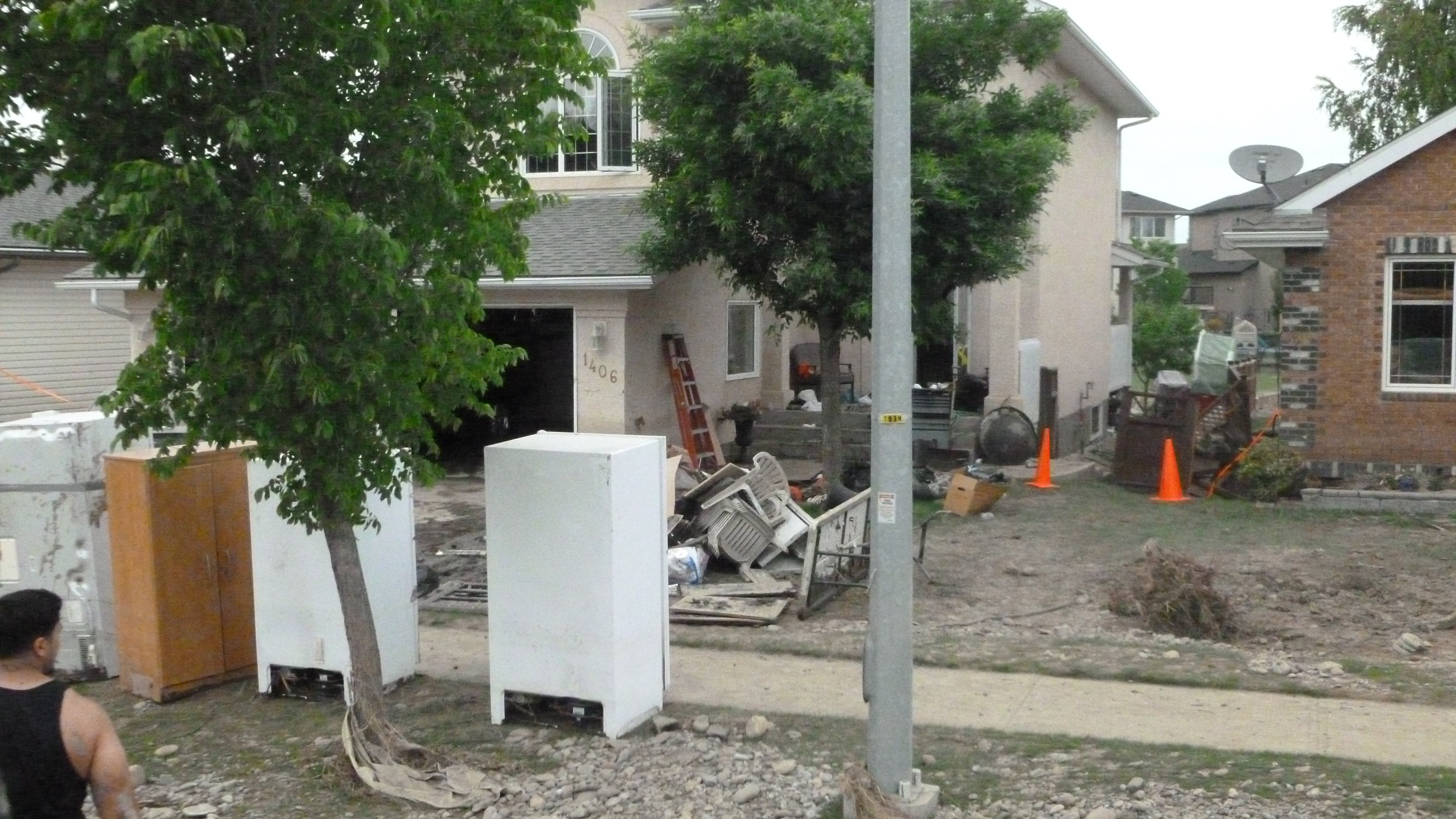 Homes impacted by flooding in High River