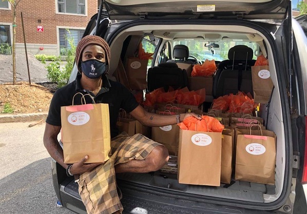 Rommel Griffith delivers food to Black families in the Montreal area on behalf of the African Canadian Development and Prevention Network. Since COVID-19 began, the organization says it’s heard from many families about the struggle to put food on the table.
