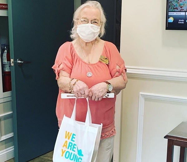 Marion Conrad is one of more than 500 seniors in Nova Scotia to receive a self-care gift bag from We Are Young. The non-profit is using funds received from the Red Cross to distribute the bags to seniors who may be feeling isolated during COVID-19.