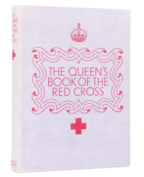 Original hardcover edition of “The Queen’s Book of the Red Cross” (dust jacket missing), 1939 