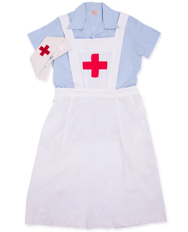 On-duty hospital uniform of Nursing Auxiliary members of the Canadian Red Cross Corps, ca. 1939-1945 