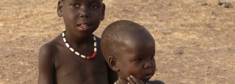 South Sudanese children (Gogrial East, Warrap State, South Sudan).