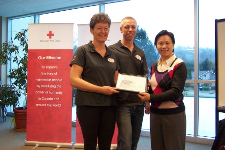 Safe + Sound Receiving Red Cross Partners in Humanity Award in 2011