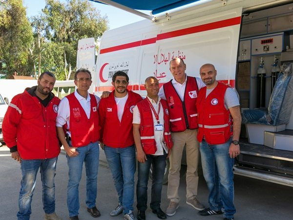 Mobile health clinic in Syria