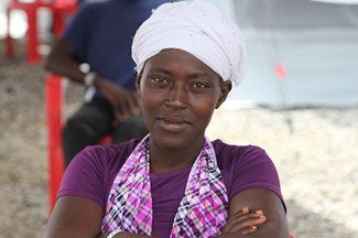 Haja recovering from Ebola in Sierra Leone