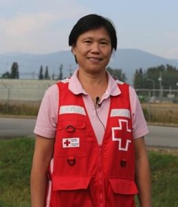 Kenny Leung, a Canadian Red Cross caseworker