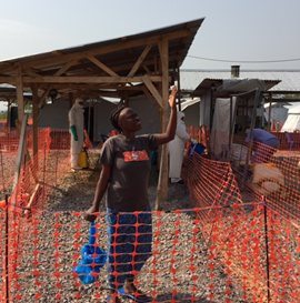 Ebola treatment centre in Kenema, Sierra Leone