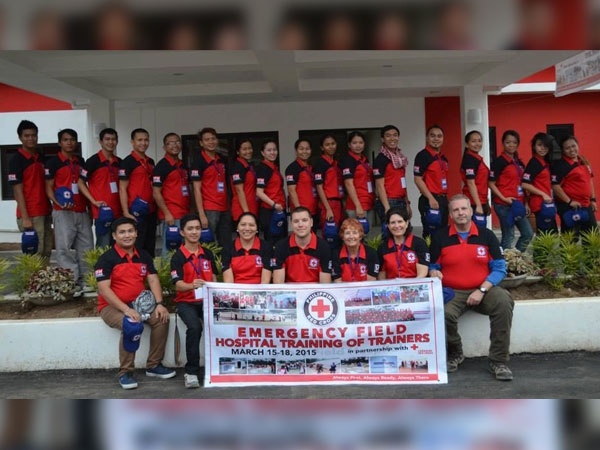 Red Cross train emergency field hospital staff in Philippines