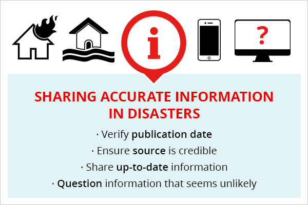 Sharing accurate information during disasters