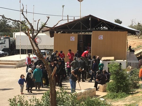 People in the camp pitched in to help and it was built and patients were being seen within 24 hours