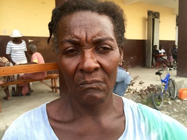 Thérèse Ulysse, 60, has been staying with a friend in the town of Les Cayes