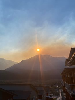 Smoke from the Squamish fire