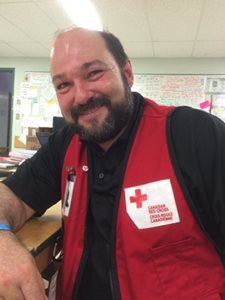 Red Cross volunteer Fabrice Vanhoutte loves putting a smile on children’s faces.