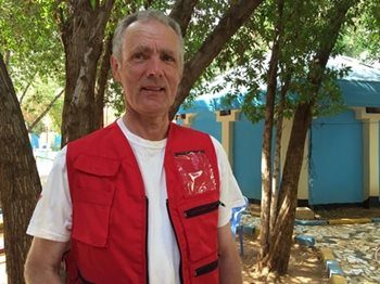 John Best, lead technician on the Canadian Red Cross Emergency Response Unit (ERU)