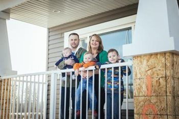 The MacKay family one year after Alberta fires devastated their family home.