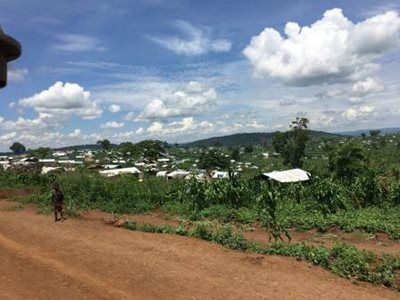 Settlement for refugees in Uganda