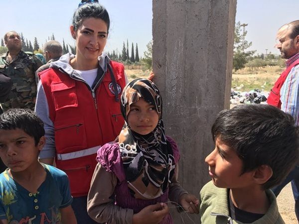 I also feel heartened by the commitment of the Syrian Arab Red Crescent volunteers