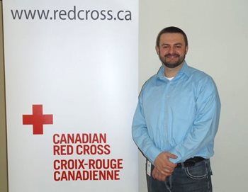 Alen Okanovic was a refugee before working for Canadian Red Cross