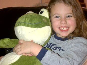 When one of the volunteers gave my oldest daughter a stuffed frog, it instantly became her night-time teddy, her own source of comfort.