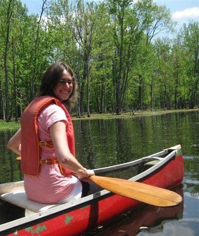 This is @RedCrossTalk friend, Madalyn (@MadPsych) canoeing