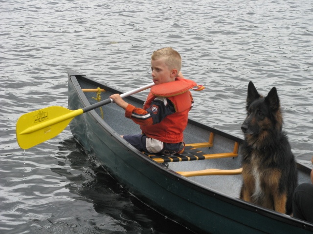 This is Blog Boss Tanya's son Zach learning to canoe