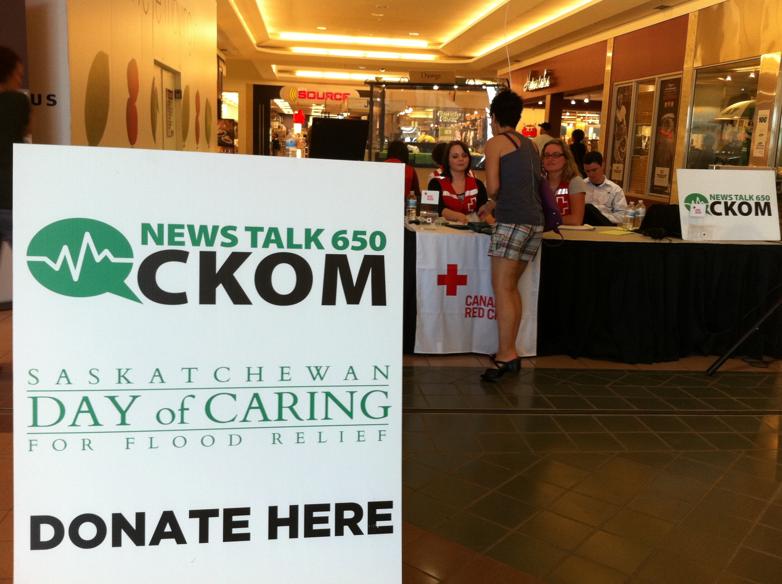 At a Saskatchewan radio-thon, over $500,000 was raised over the one-day campaign. 