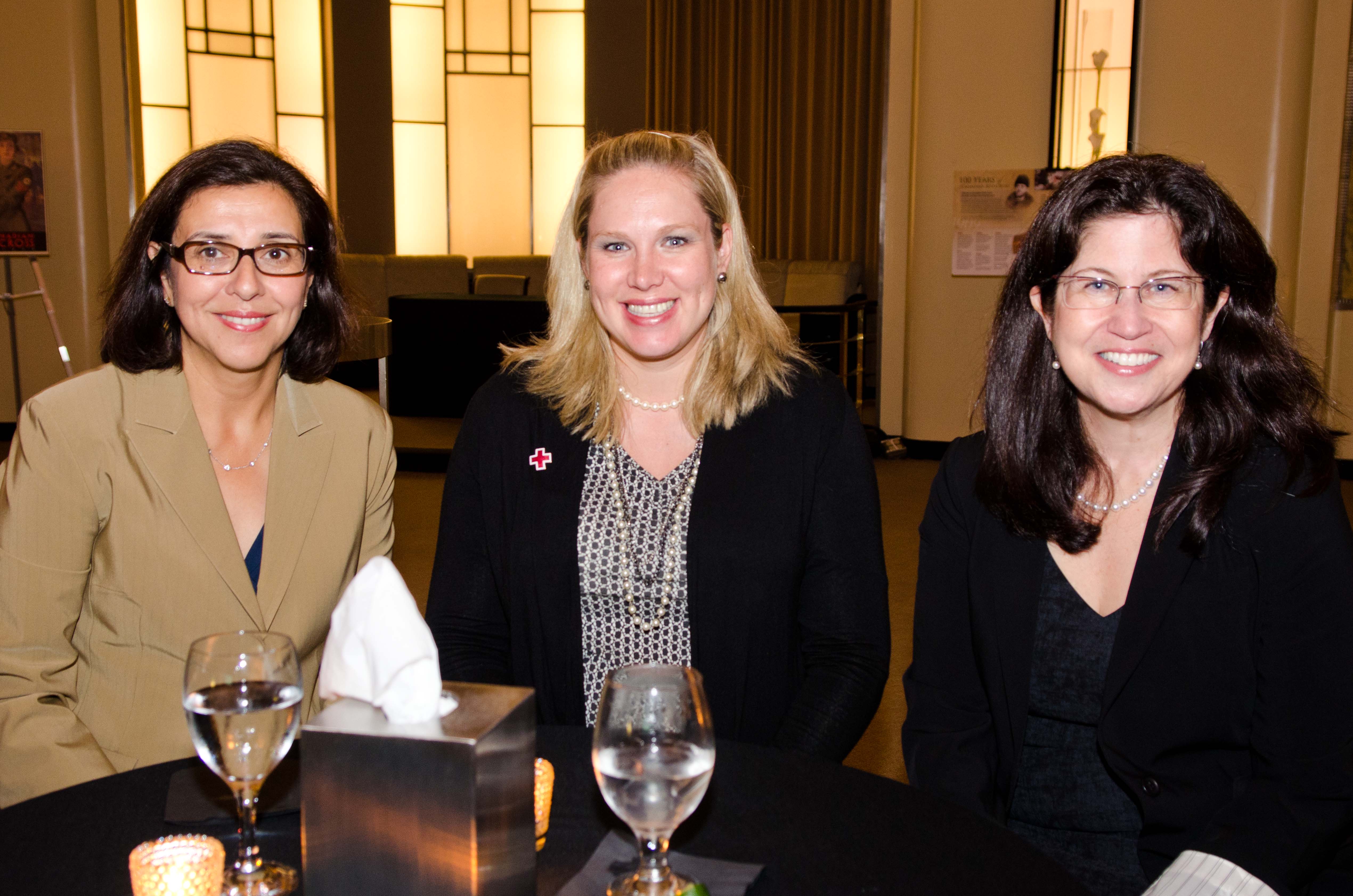 Left to right: Sonia Baxendale (former CIBC senior executive vice-president), Juliana Sprott (Sprott Foundation), Fern Gordon (Profit Line co-founder)