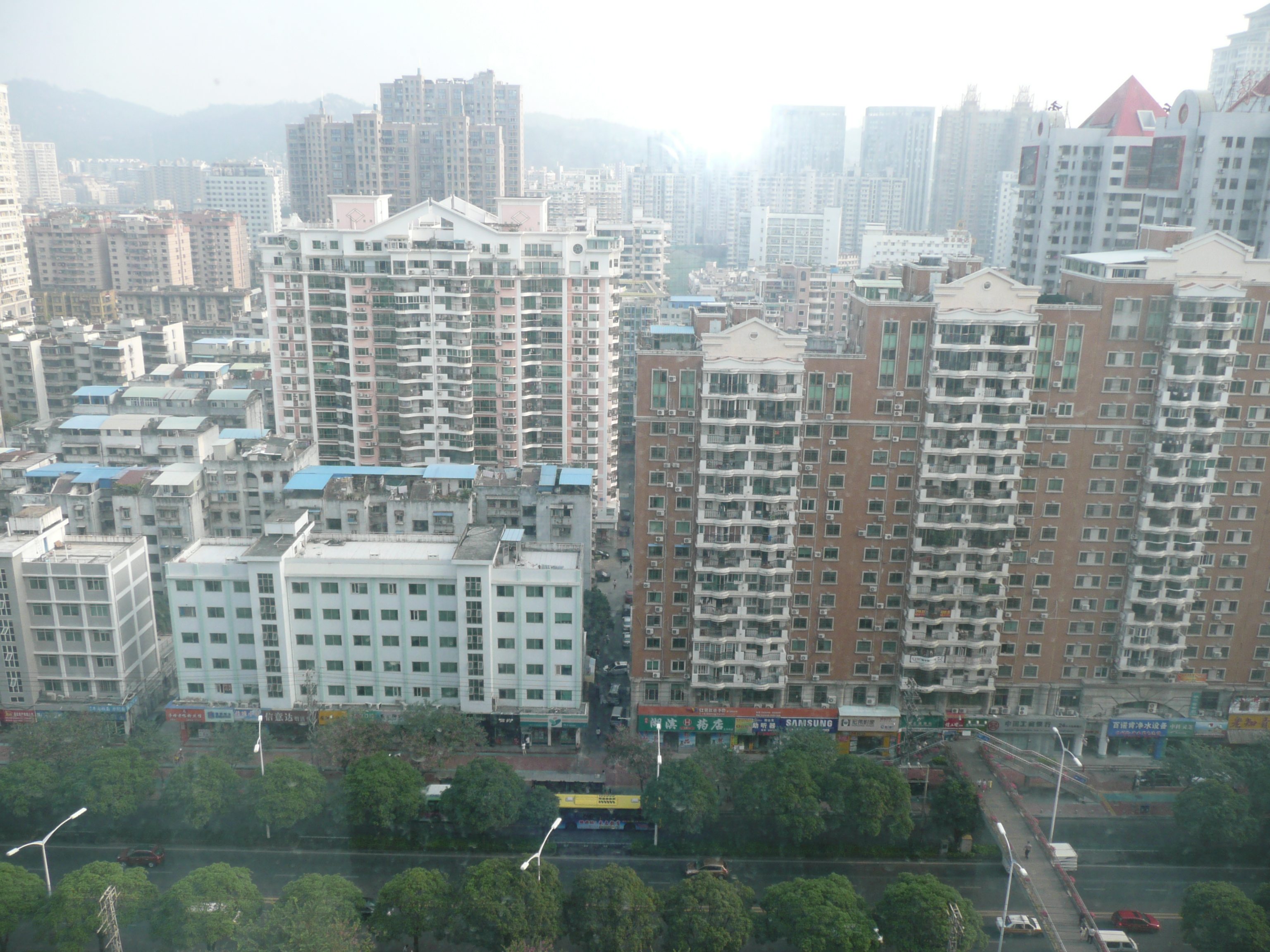 The skyline in Xiamen.
