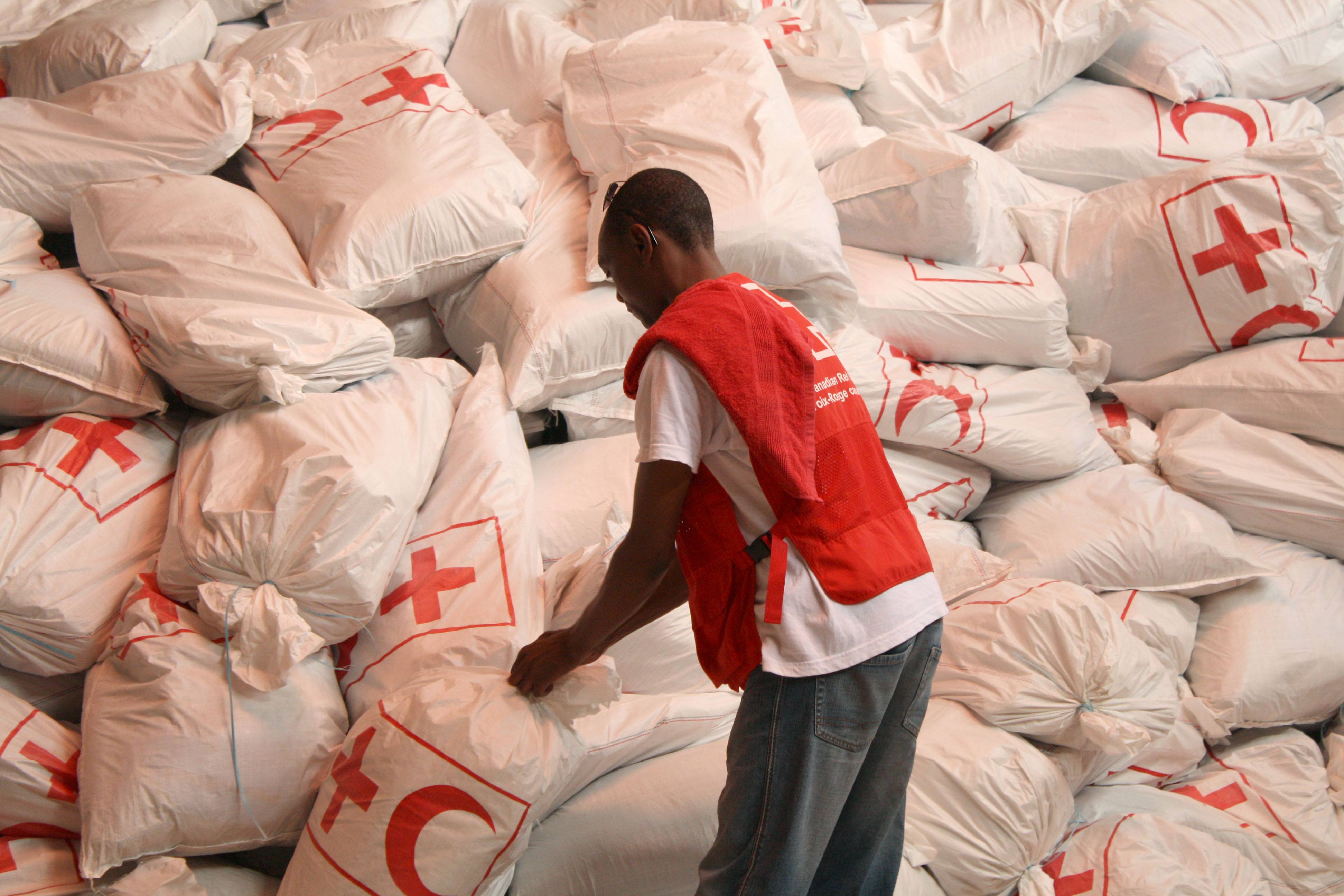Being ready for a disaster when it strikes is critical to saving lives. Armand Bobya, logistics delegate for the Canadian Red Cross, manages relief items that have been prepositioned should a future disaster strike.