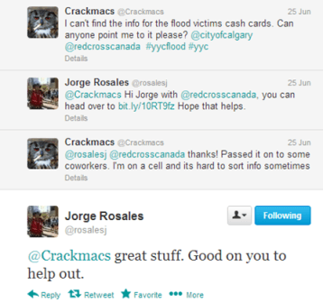 An example of Jorge helping in social