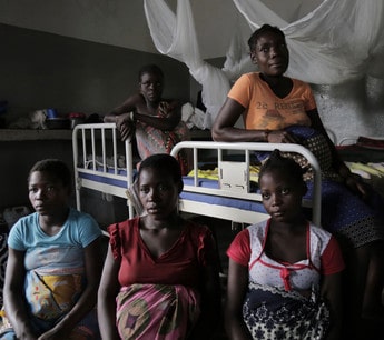 Expectant mothers at the home in Mozambique