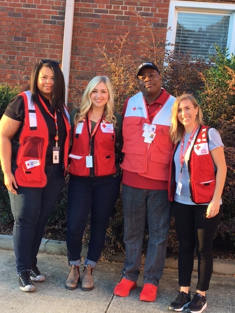 Canadian and American Red Cross working together