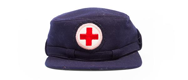 CRCC Nursing Auxiliary member’s hat, 1940-45 