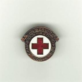 Canadian Red Cross Corps war service badge