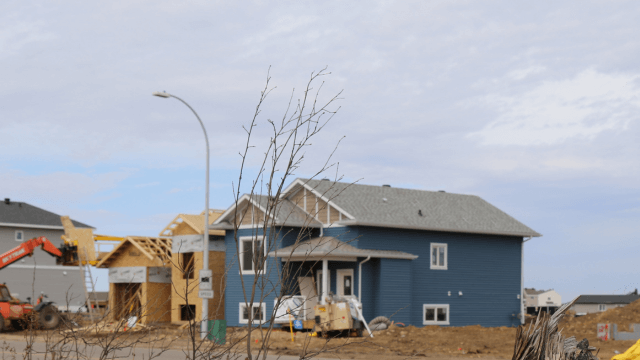 Reconstruction efforts in Fort McMurray one year after the May 2016 wildfires.