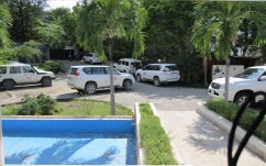image of crc vehicles in haiti