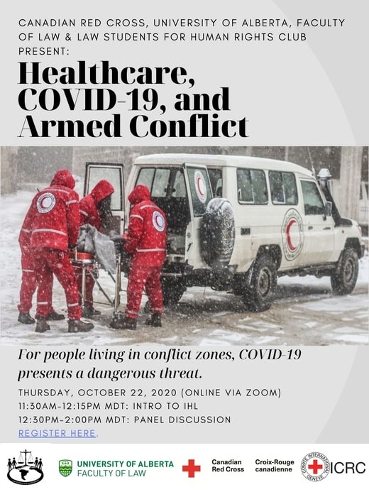 IHL Conference Healthcare, COVID-19, and Armed Conflict poster