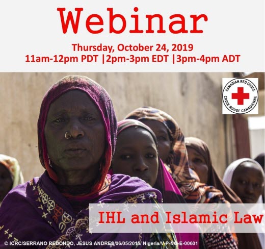 WEBINAR: IHL and Islamic Law poster
