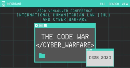 cyber warfare error message on computer screen